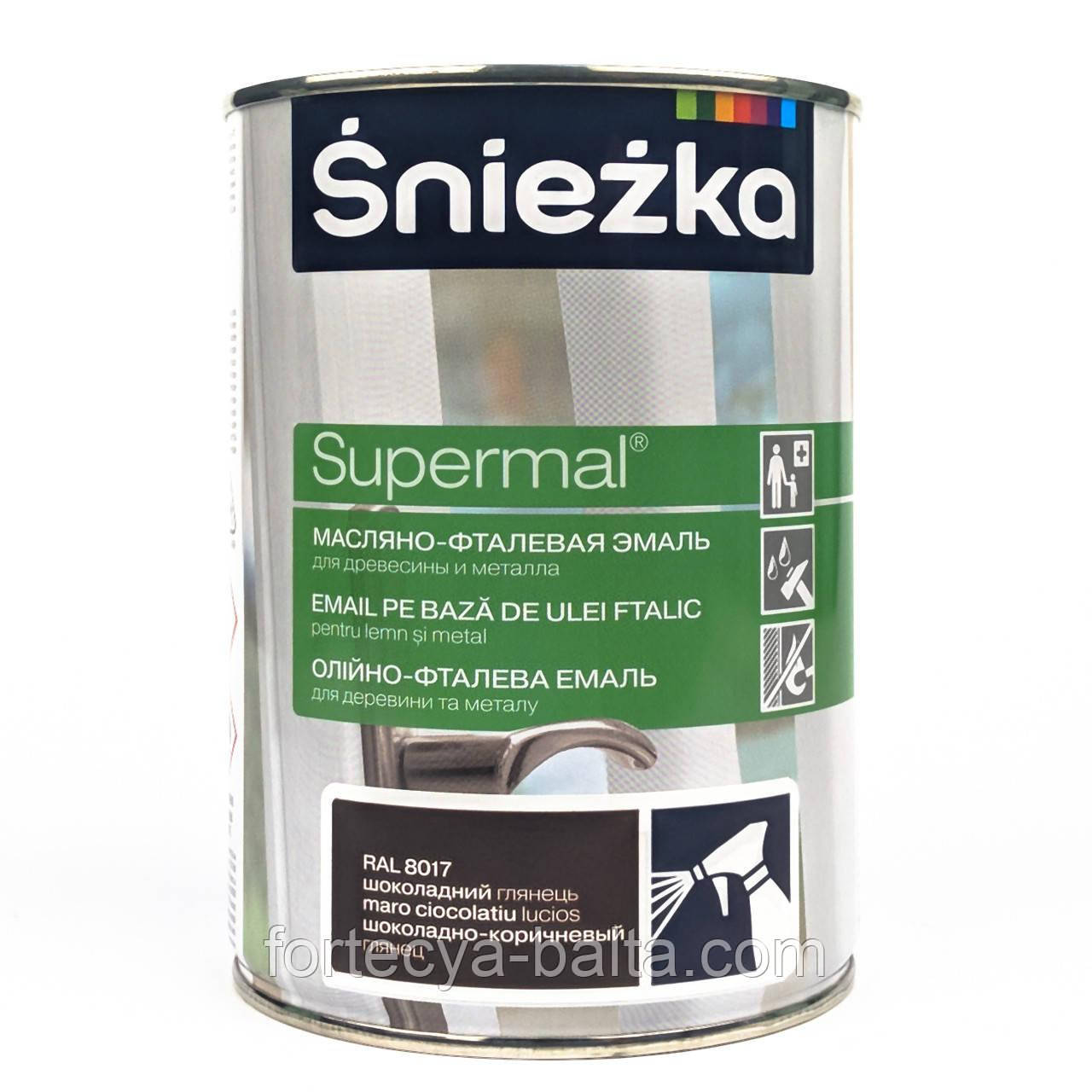 Емаль SNIEZKA шоколадна Польща 0,8 л