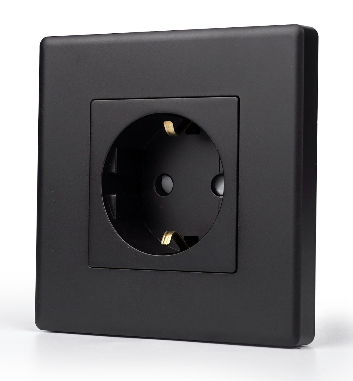 Розумна розетка з WiFi 1DAL | Чорний з З/К + Шторки (P86-ST.WF.BL)