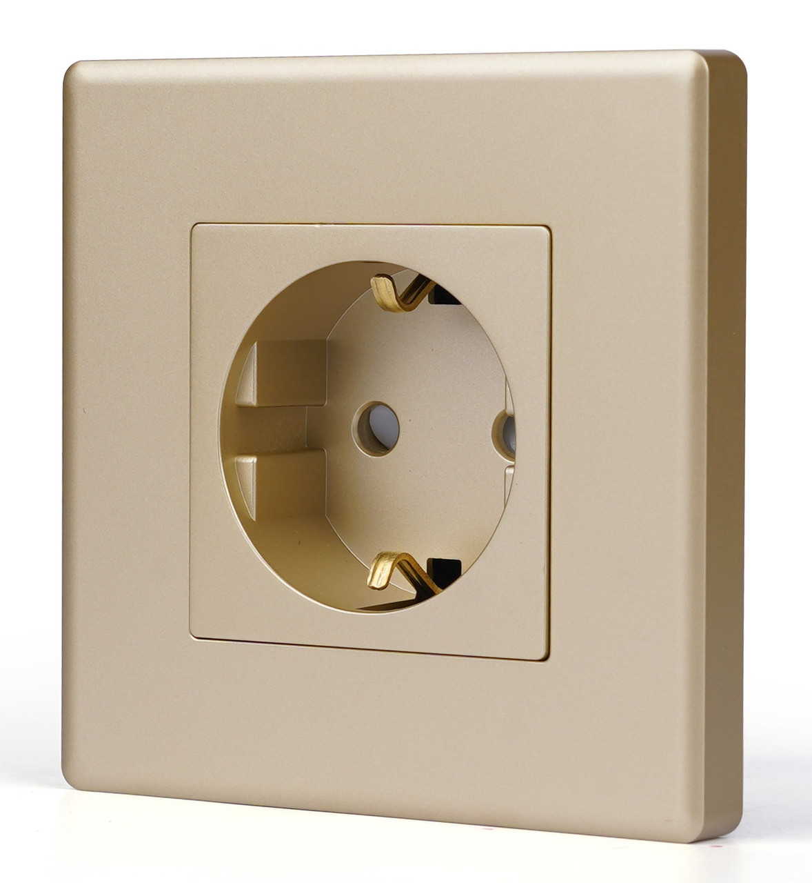 Розумна розетка з WiFi 1DAL | Золото з З/К + Шторки (P86-ST.WF.GD)