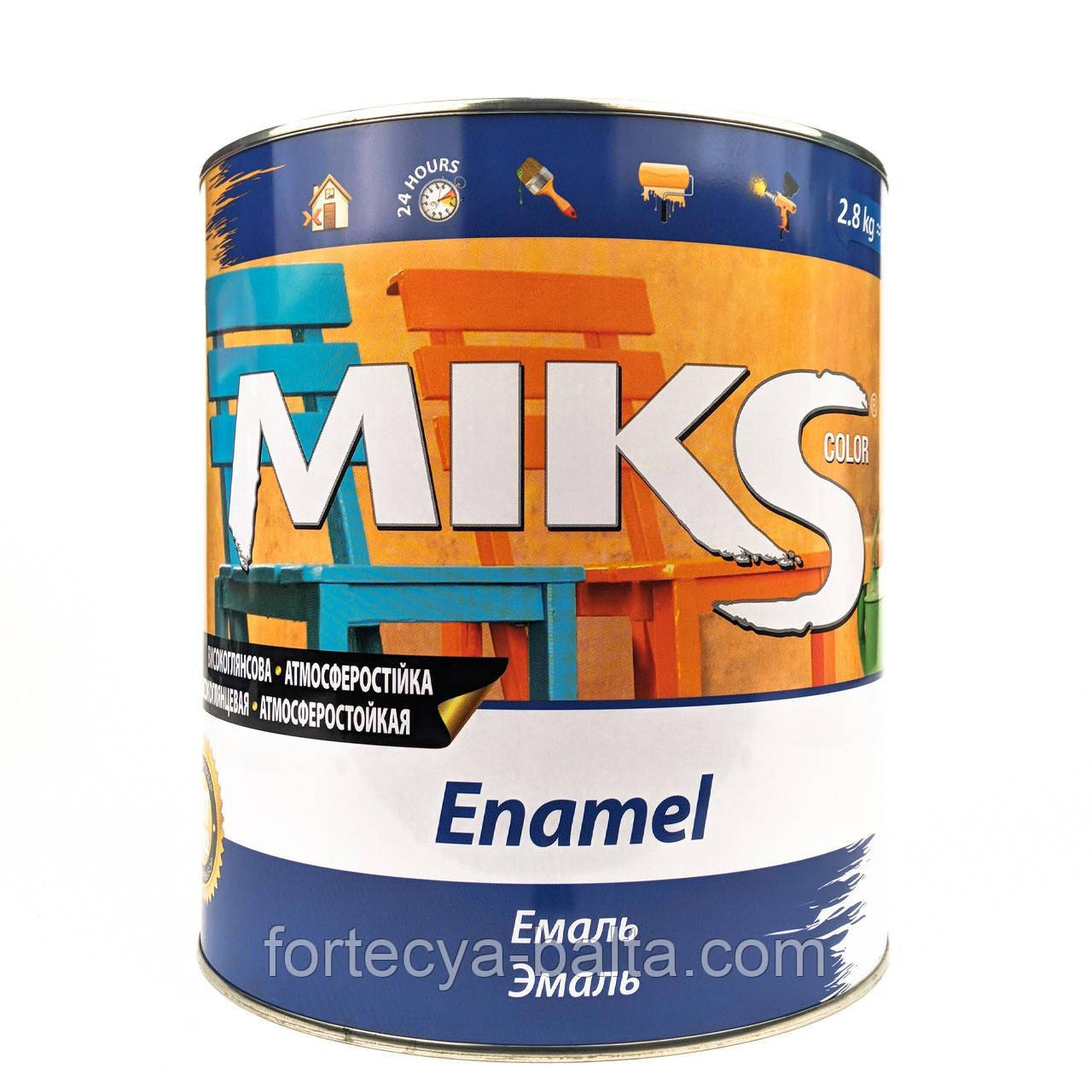 Емаль MIKS Color алкідна хакі 2,8 кг