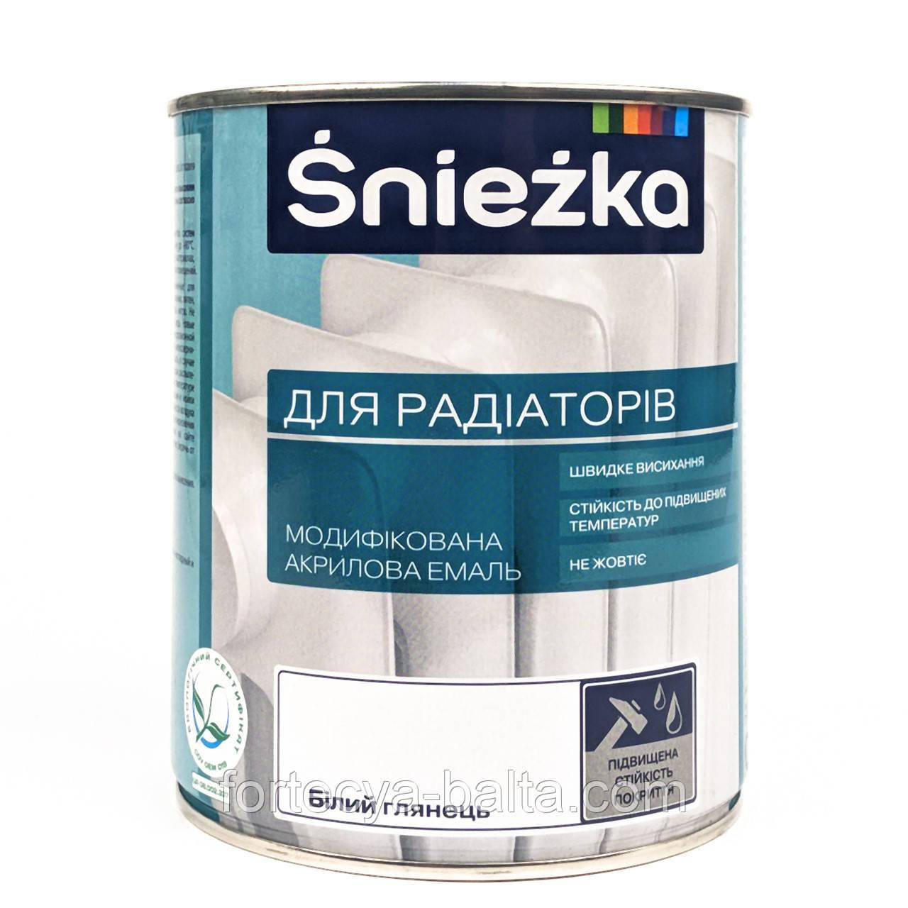 Емаль SNIEZKA для радіаторів 0,75 л, фото 1