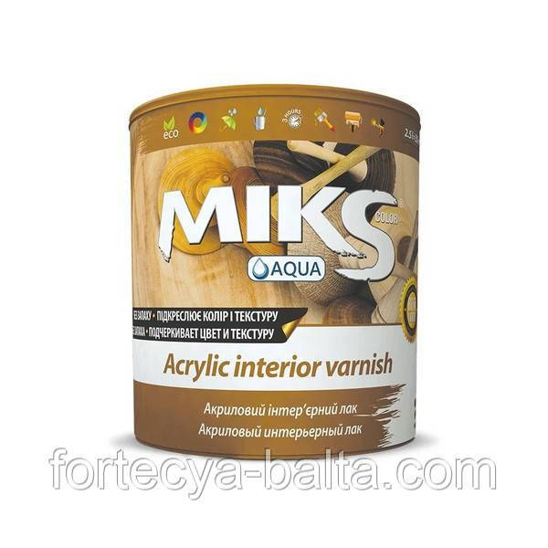 Універсальний акриловий лак Мікс полумат 0.75 л, фото 1