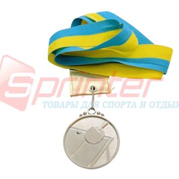 Медаль "ТЕННІС" 5.0 зі стрічкою срібло
