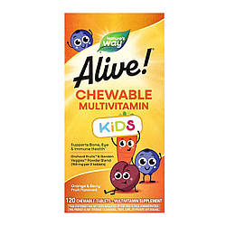 Alive! Children's Chewable Multivitamin - 120 tabs Orange and Berry