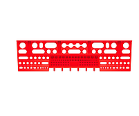Органайзер настінна панель для інструментів 58х39см 4 контейнера, фото 7