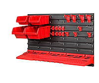 Органайзер настінна панель для інструментів 58х39см 4 контейнера, фото 3