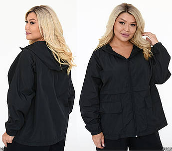 Жіноча вітровка великих розмірів top