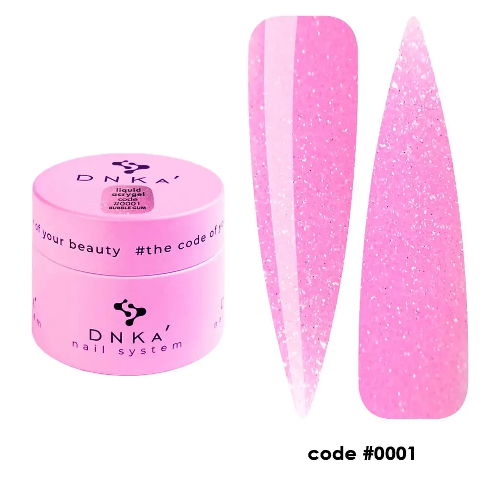 DNKa' Liquid Acrygel #0001 Bubble Gum, 15 мл