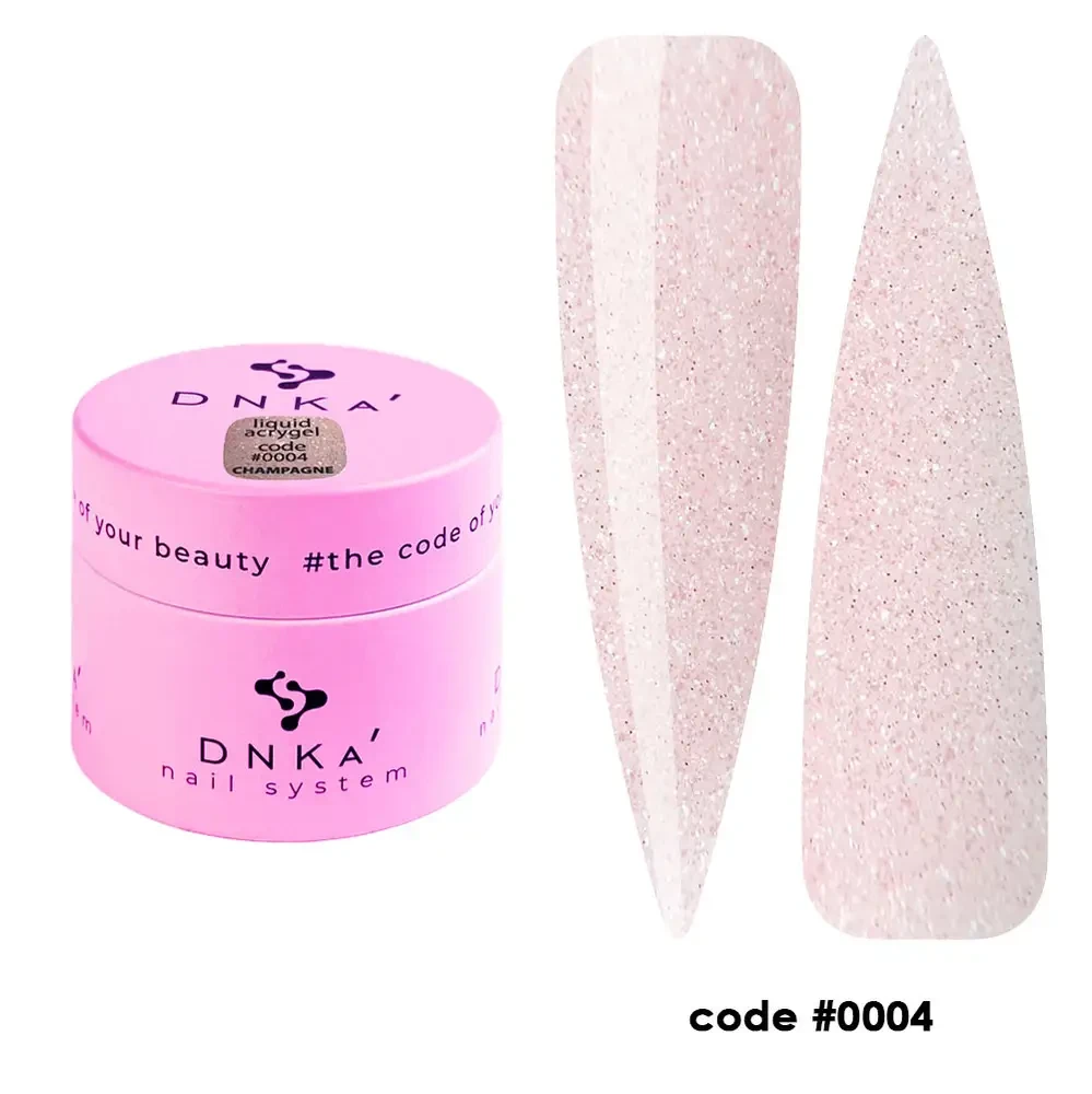DNKa' Liquid Acrygel #0004 Champagne, 15 мл