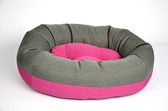 Лежанка для собак кішок маленьких середніх великих порід м'яке місце подушка Фуксія