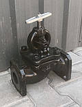 Вентиль фланцевий чавунний Клапан запірний прохідний 15кч16п Ду65 з номінальним тиском Ру-2,5 МПа, фото 2