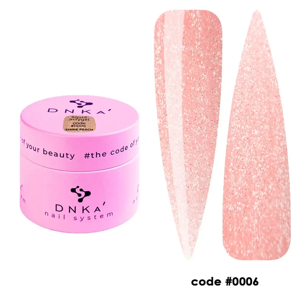 DNKa' Liquid Acrygel #0006 Shine Peach, 15 мл
