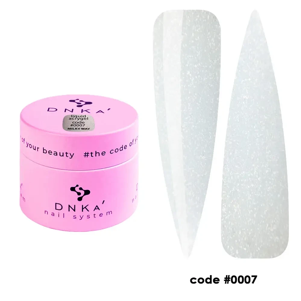 DNKa' Liquid Acrygel #0007 Milky Way, 15 мл