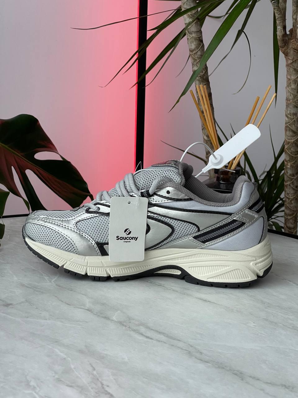 Чоловічі спортивні кросівки Saucony Cohesion 2K Silver (сірі) стильні кроси для бігу 1382 Сауконі vkross