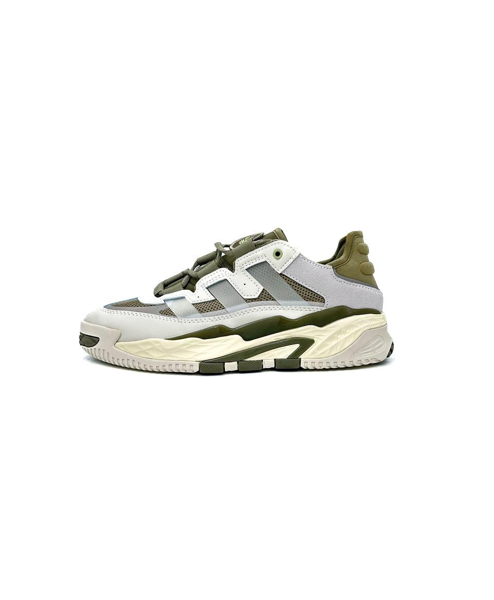 Чоловічі кросівки Adidas Niteball Off White Orbit Green (біло-зелені) стильні D546 Адідас vkross
