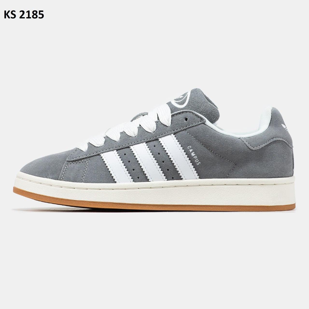 Чоловічі кросівки Adidas Campus 00s (сірі) спортивні повсякденні кроси KS 2185 Адідас vkross, фото 1