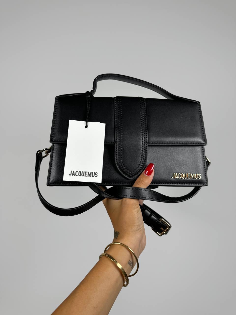 Жіноча сумка Jacquemus Premium (чорна) елегантна модна стильна сумочка Gi11516 vkross, фото 1