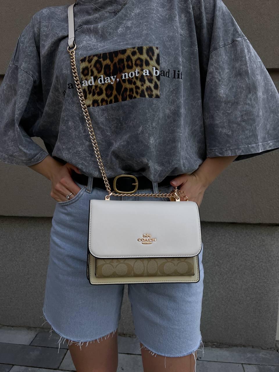 Жіноча сумка Coach (біла) крута розкішна сумочка для дівчини PR0005 vkross, фото 1