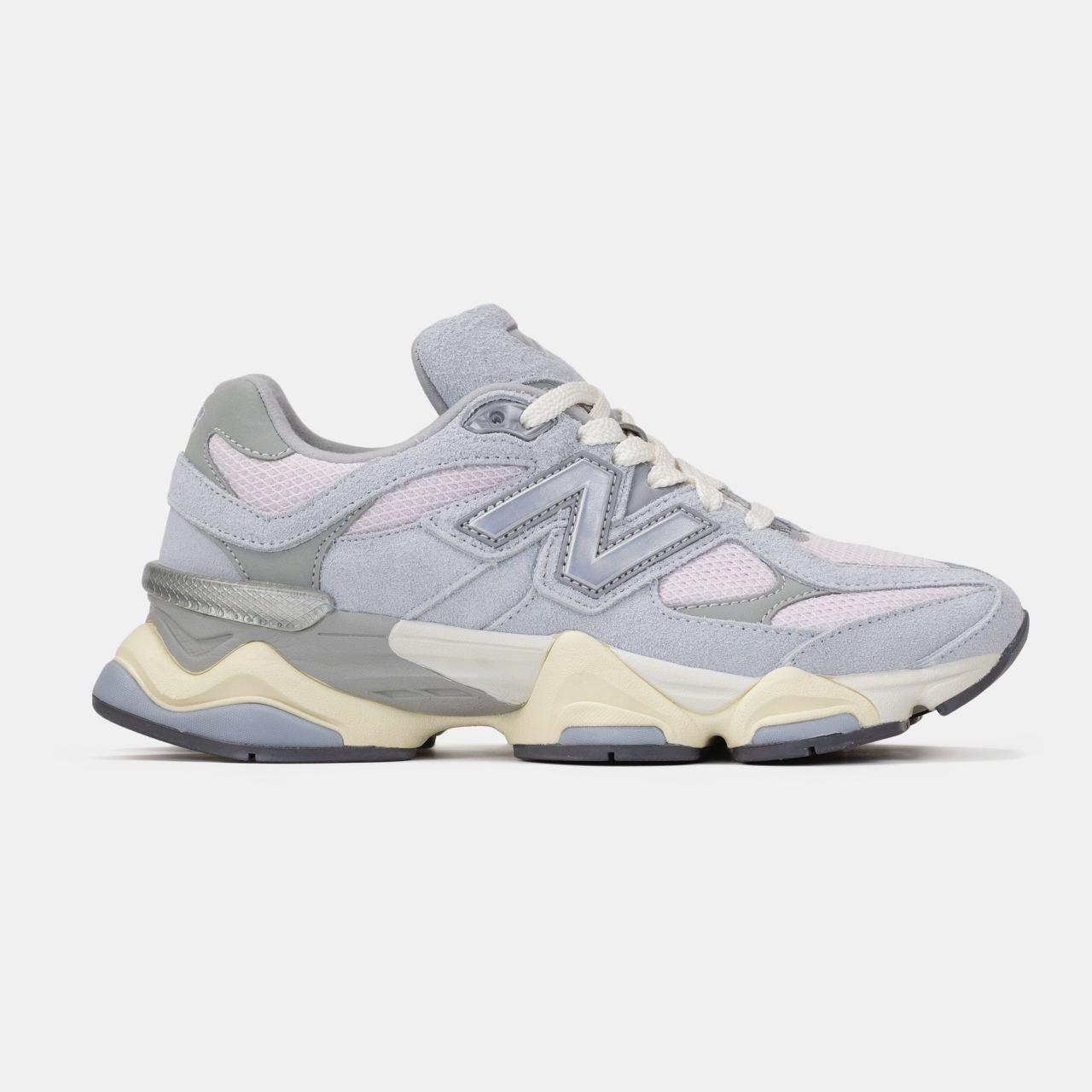 Чоловічі спортивні кросівки New Balance 9060 Grey Pink (сіро-рожеві) демісезонні кроси art1256 Нью Беленс vkross, фото 1