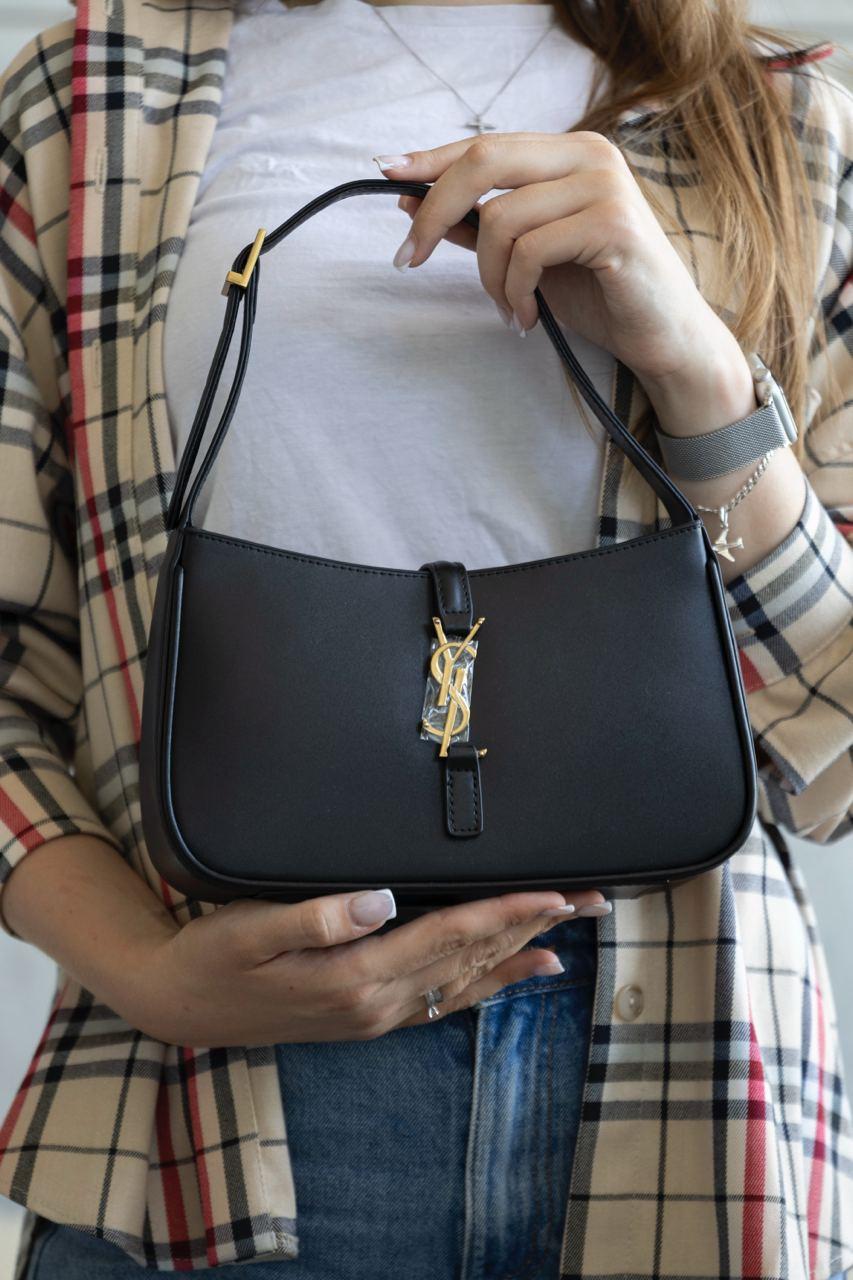 Жіноча сумка Yves Saint Laurent (чорна) красива елегантна повсякденна сумочка art075 vkross, фото 1