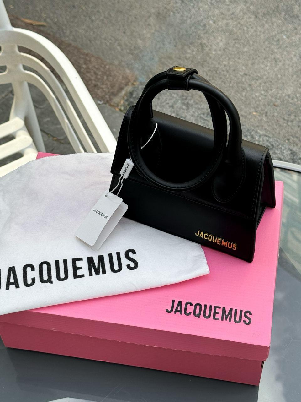 Жіноча сумка Jacquemus (чорна) елегантна модна стильна сумочка PR0017 vkross, фото 1