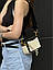 Жіноча сумка Marc Jacobs The Snapshot Cream/Black (бежева) маленька молодіжна стильна сумочка KIS99431 vkross, фото 7