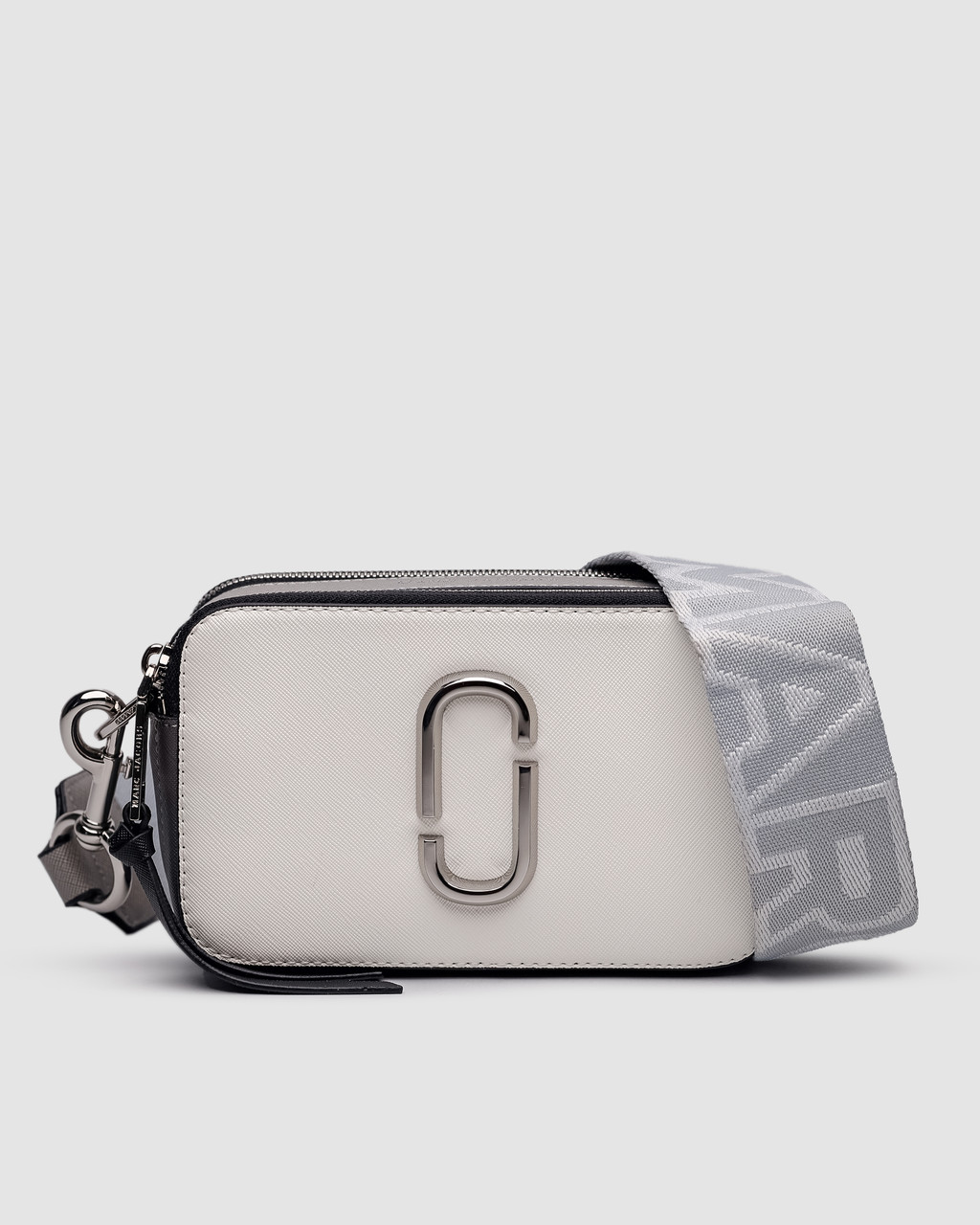 Жіноча сумка Marc Jacobs The Snapshot Metallic White (біла) молодіжна стильна сумочка KIS99432 vkross