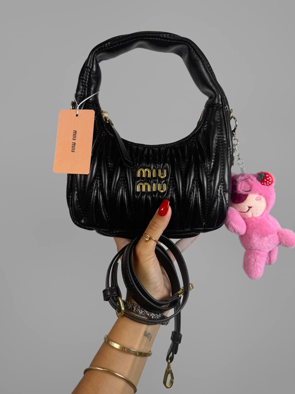 Жіноча сумка Miu Miu Premium (чорна) стильна зручна гарна сумочка Gi41081 vkross