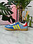 Жіночі демісезонні кросівки Adidas x Gucci Gazelle Blue (сині) стильні повсякденні кроси 0911 Адідас vkross, фото 9