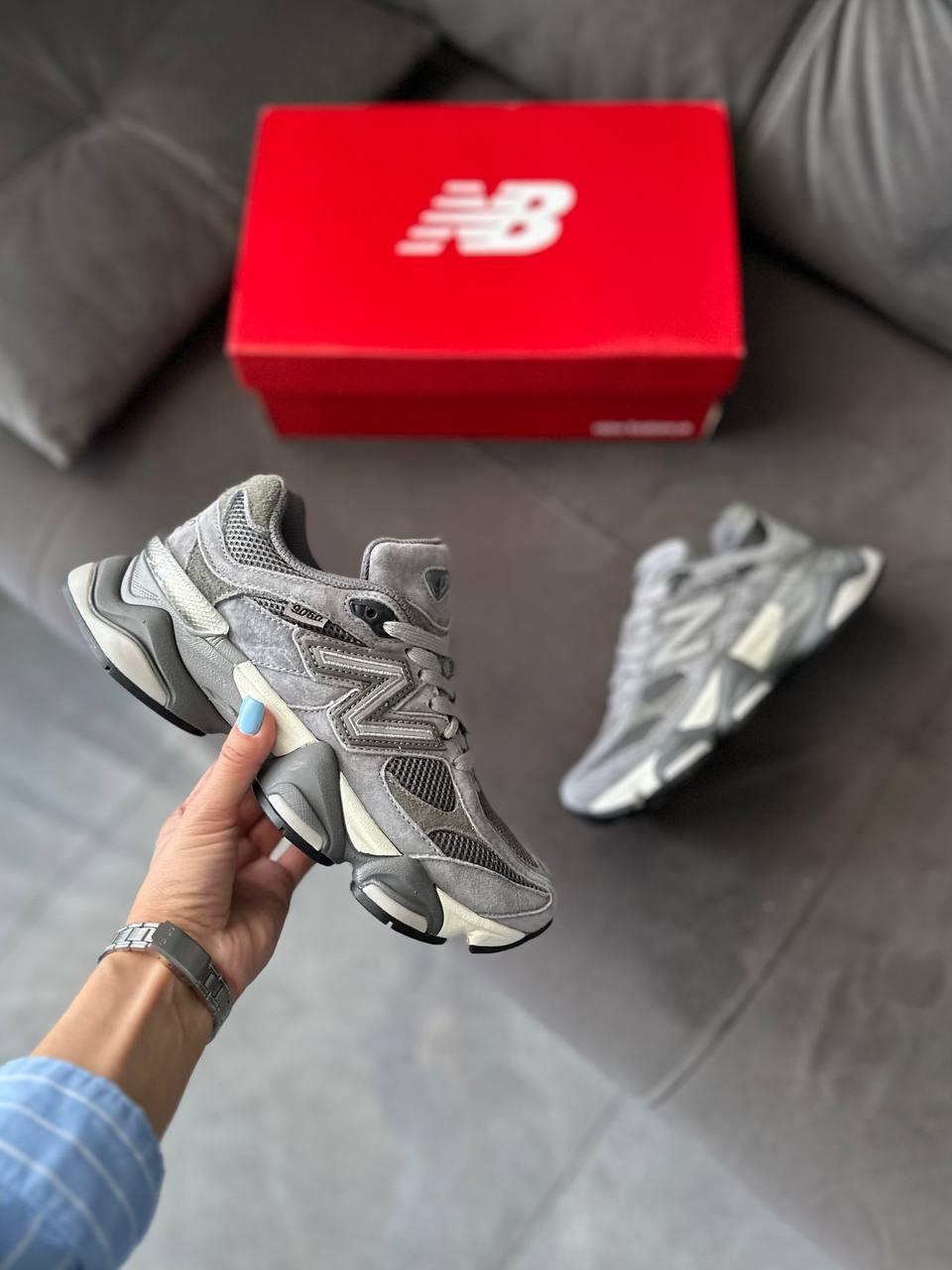 Чоловічі спортивні кросівки New Balance 9060 Dark Grey (темно-сірі) демісезонні кроси 660 Нью Беленс vkross