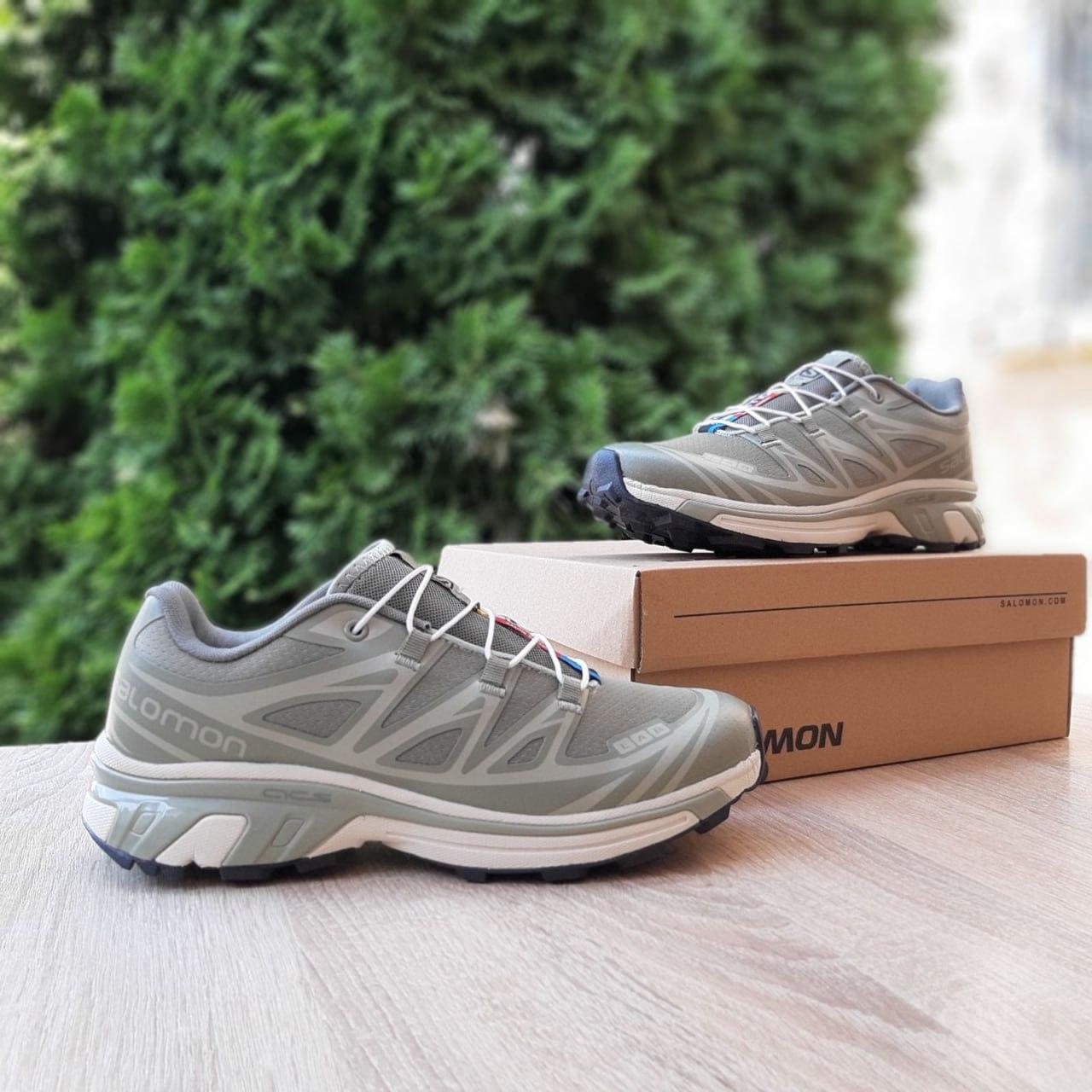 Чоловічі кросівки Salomon Xt-6 Gtx Quick-lace Mesh (оливкові) повсякденні кроси 11308 Саломон vkross, фото 1