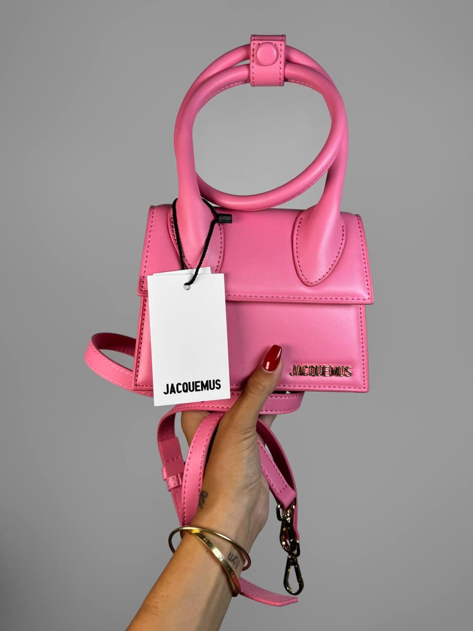 Жіноча сумка Jacquemus Premium (рожева) елегантна ділова сумочка Gi11518 vkross