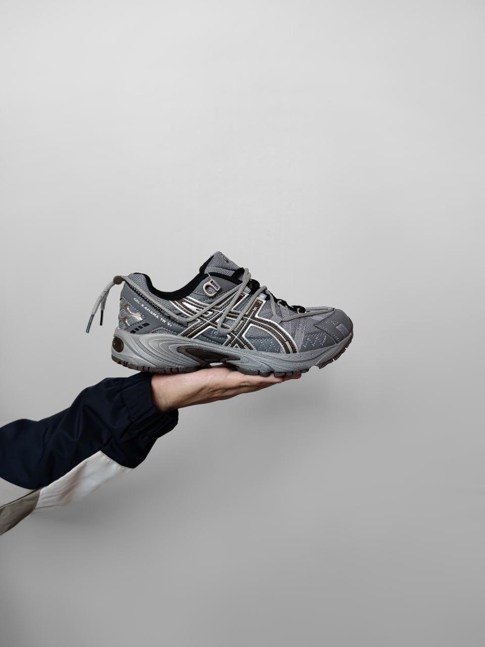 Чоловічі кросівки Asics Gel Kahana TR V2 Grey (сірі) модні спортивні кроси AS086 Асикс vkross, фото 1