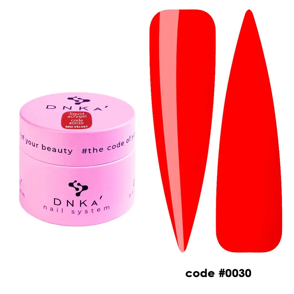 DNKa' Liquid Acrygel #0030 Red Velvet, 15 мл