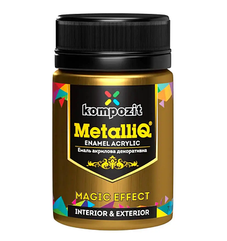Фарба акрилова емаль METALLIQ Kompozit 70 г Колір Червоне золото (X-829)