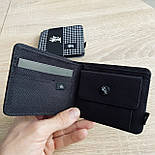 Гаманець Stussy чоловічий та жіночий текстильний портмоне стусі чорний (зажим для грошей), фото 4