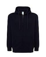 Худі толстовка з капюшоном чоловіча на блискавці темно-синій JHK - NYSWUAHOOD