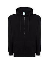 Худі толстовка з капюшоном чоловіча на блискавці чорний JHK - BKSWUAHOOD