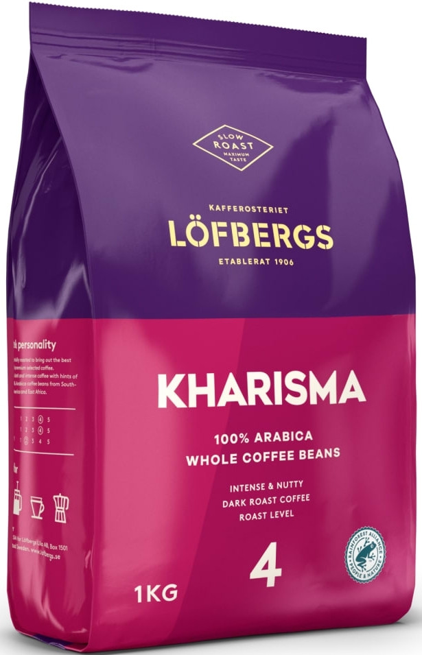 ОРИГІНАЛ! Кава в зернах Lofbergs Kharisma 1000г, 100% Arabica Швеція