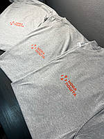 Cірі футболки з логотипом "НОВА ПОШТА"