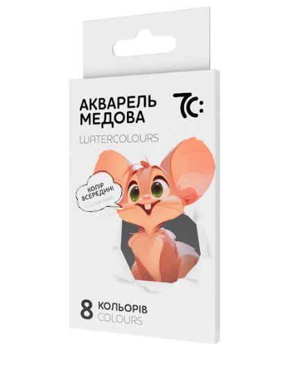 Акварель 7С 8кол., б/п, картон