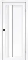Двері міжкімнатні NEVADA / MSDoors / Білий Матовий / Стекло Черное