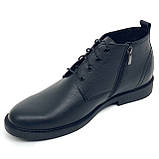 Чоботи чоловічі чорні на вовні зі шнурівкою та замком МІДА 140461(461ш) 40 розмір, фото 8