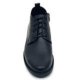 Чоботи чоловічі чорні на вовні зі шнурівкою та замком МІДА 140461(461ш) 40 розмір, фото 3