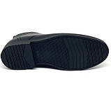 Чоботи чоловічі чорні на вовні зі шнурівкою та замком МІДА 140461(461ш) 40 розмір, фото 9