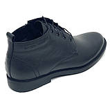 Чоботи чоловічі чорні на вовні зі шнурівкою та замком МІДА 140461(461ш) 40 розмір, фото 7