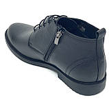 Чоботи чоловічі чорні на вовні зі шнурівкою та замком МІДА 140461(461ш) 40 розмір, фото 5