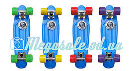 Скейт Penny Board (Пенніборд фіш) Fishskateboards: блакитний, до 80 кг
