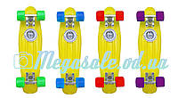 Скейт Penny Board (Пенни борд фиш) Fishskateboards: желтый, до 80кг