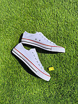 СКИДКА 43 р Білі кеди чоловічі конверси converse літні тканинні текстильні, фото 4